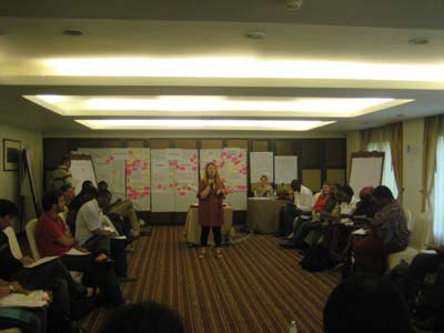 Sharon visitng projects in Africa